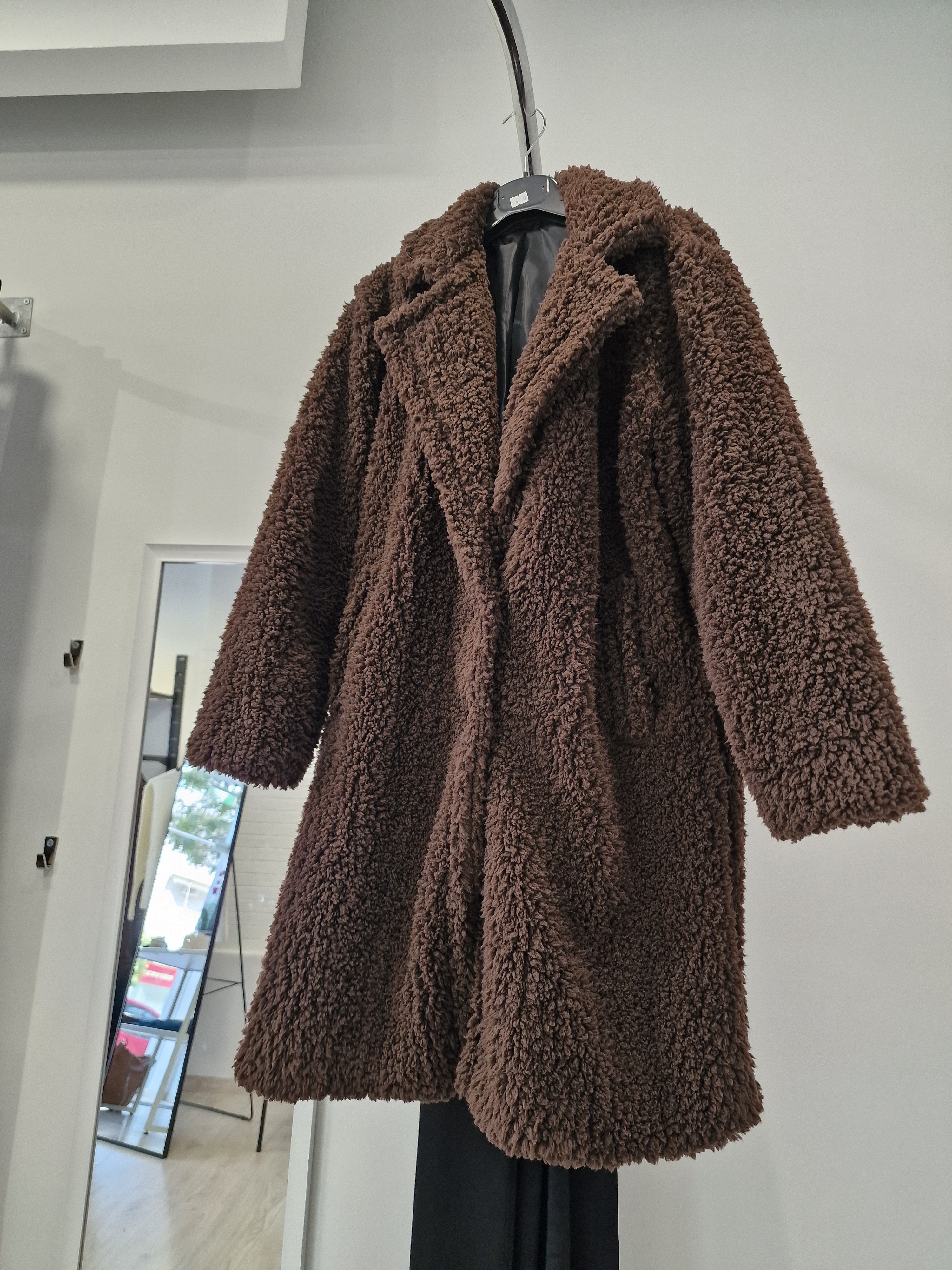 Καφέ Teddy Coat