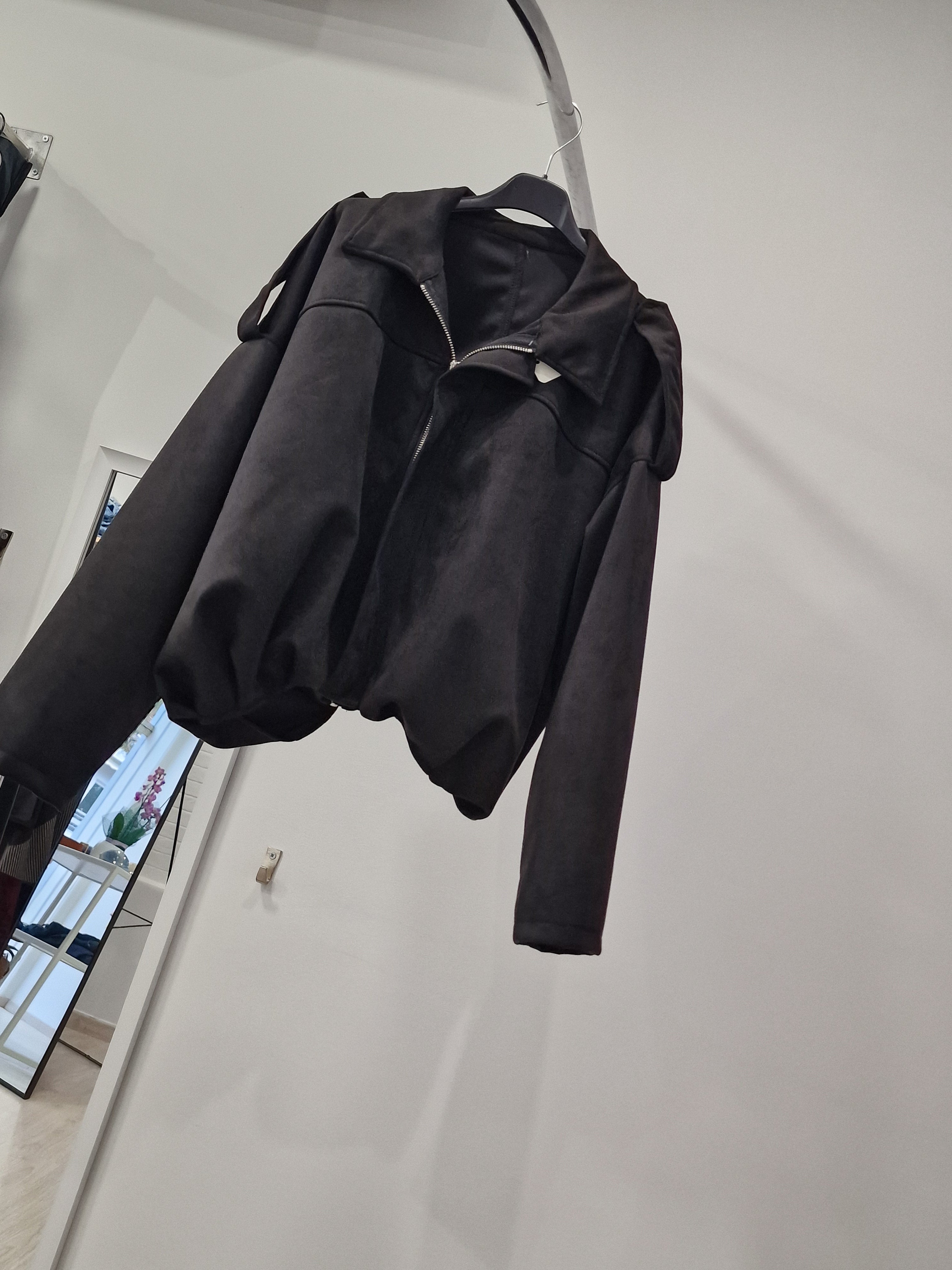 Oversized Jacket με Φερμουάρ