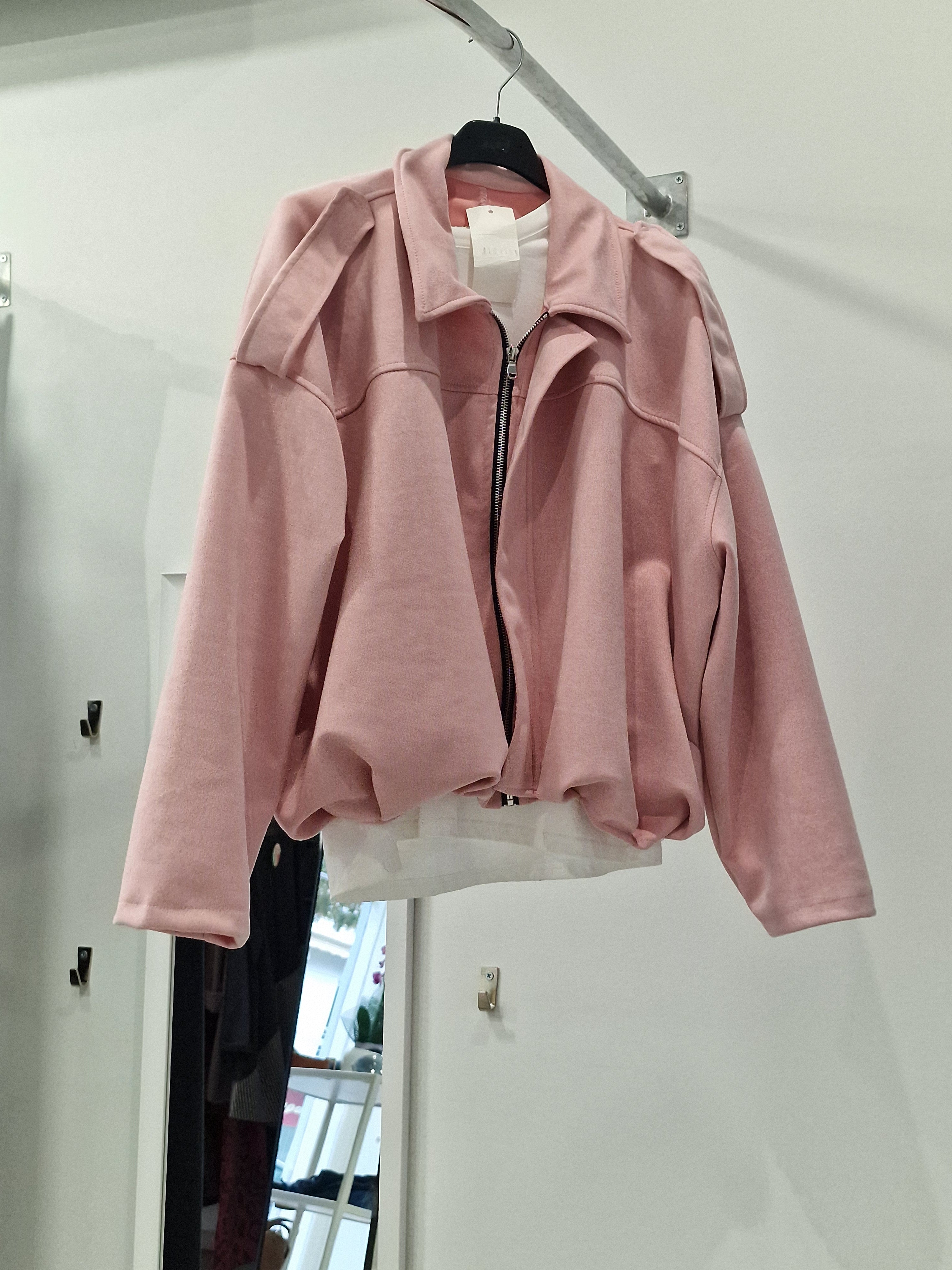 Oversized Jacket με Φερμουάρ