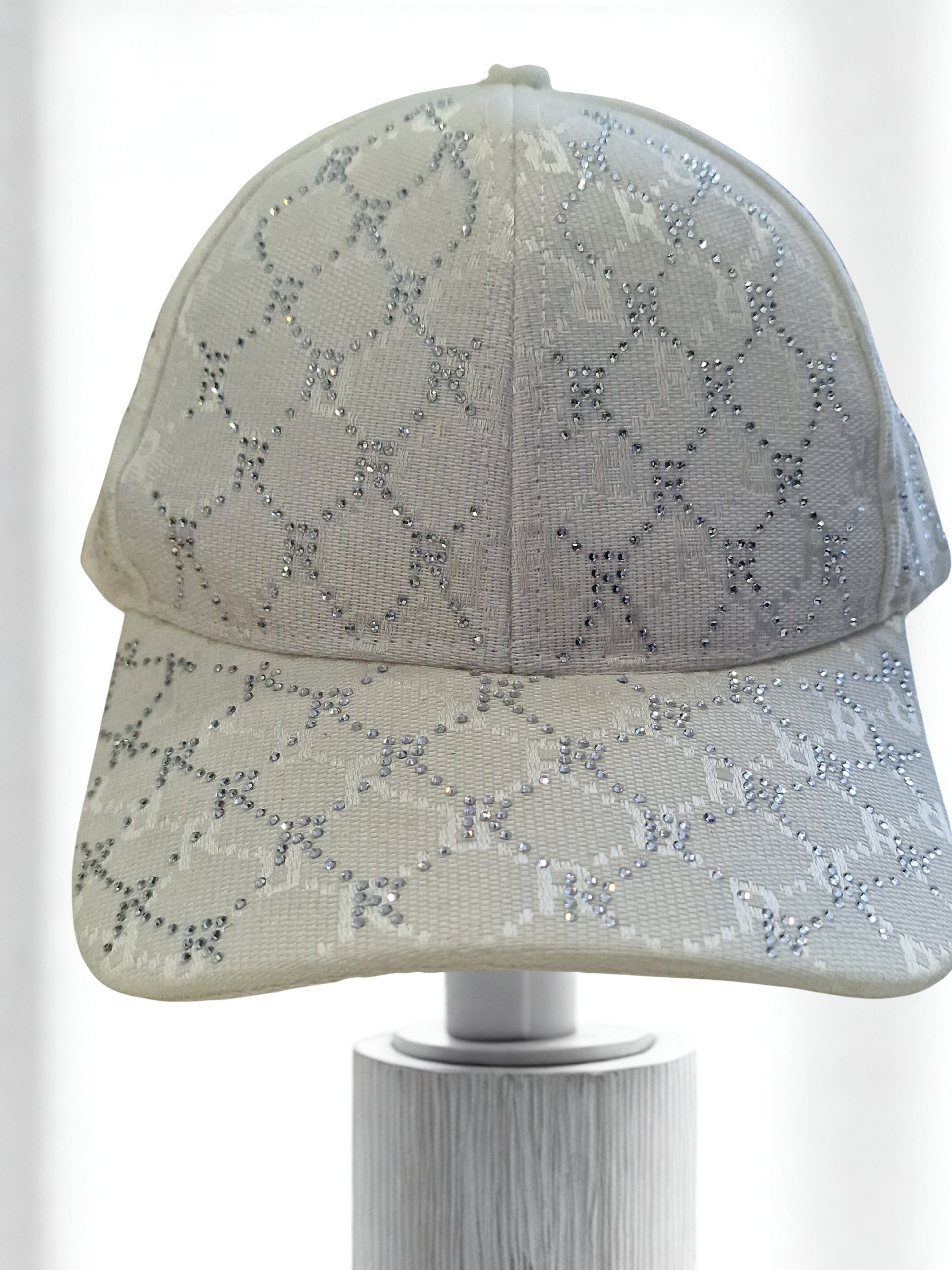 Καπέλο με Στρας - Λευκό Baseball Cap