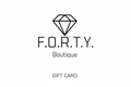 Δωροκάρτα F.O.R.T.Y. Boutique - Final