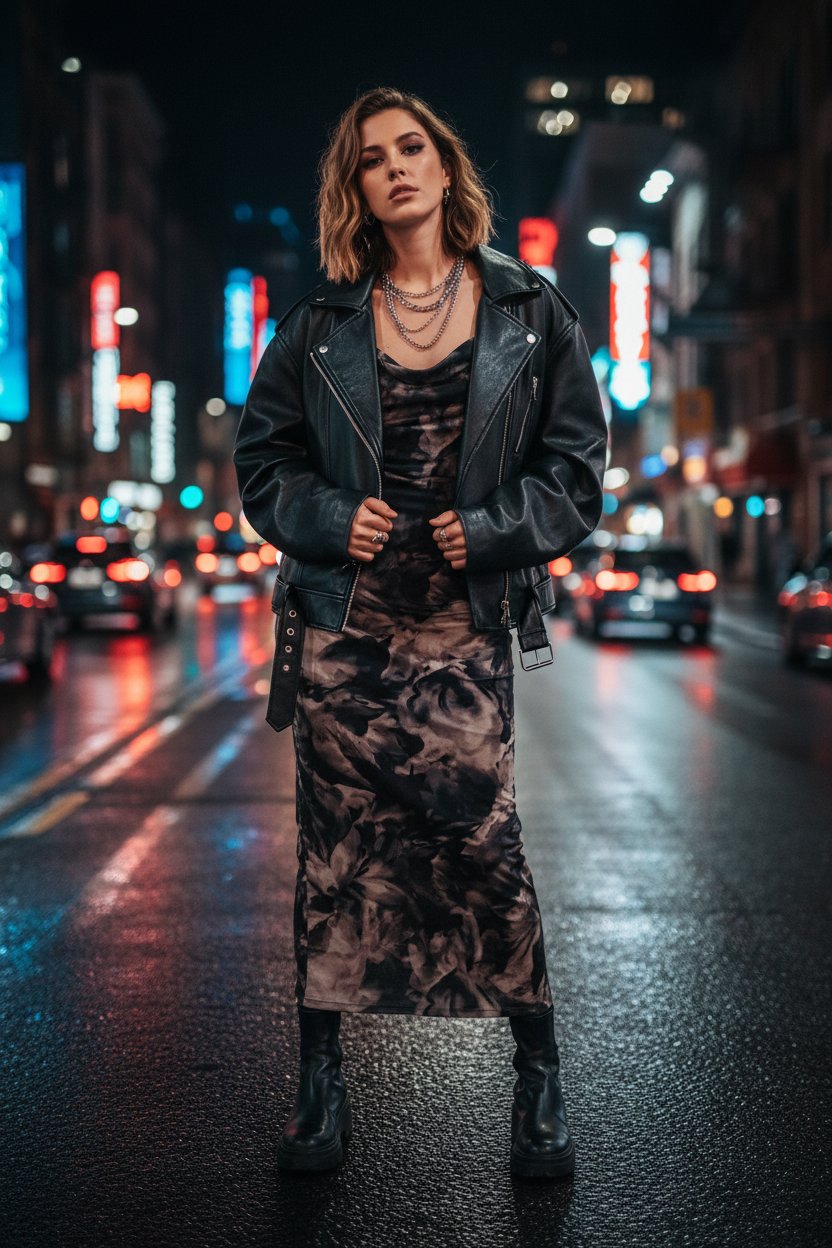 Dark Floral Maxi - Rock Style 2