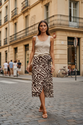 Abstract Print Pareo Skirt - Street Style