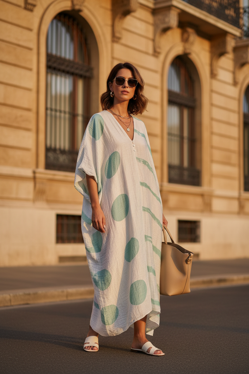 Φόρεμα Πουά Mint Street Style 2