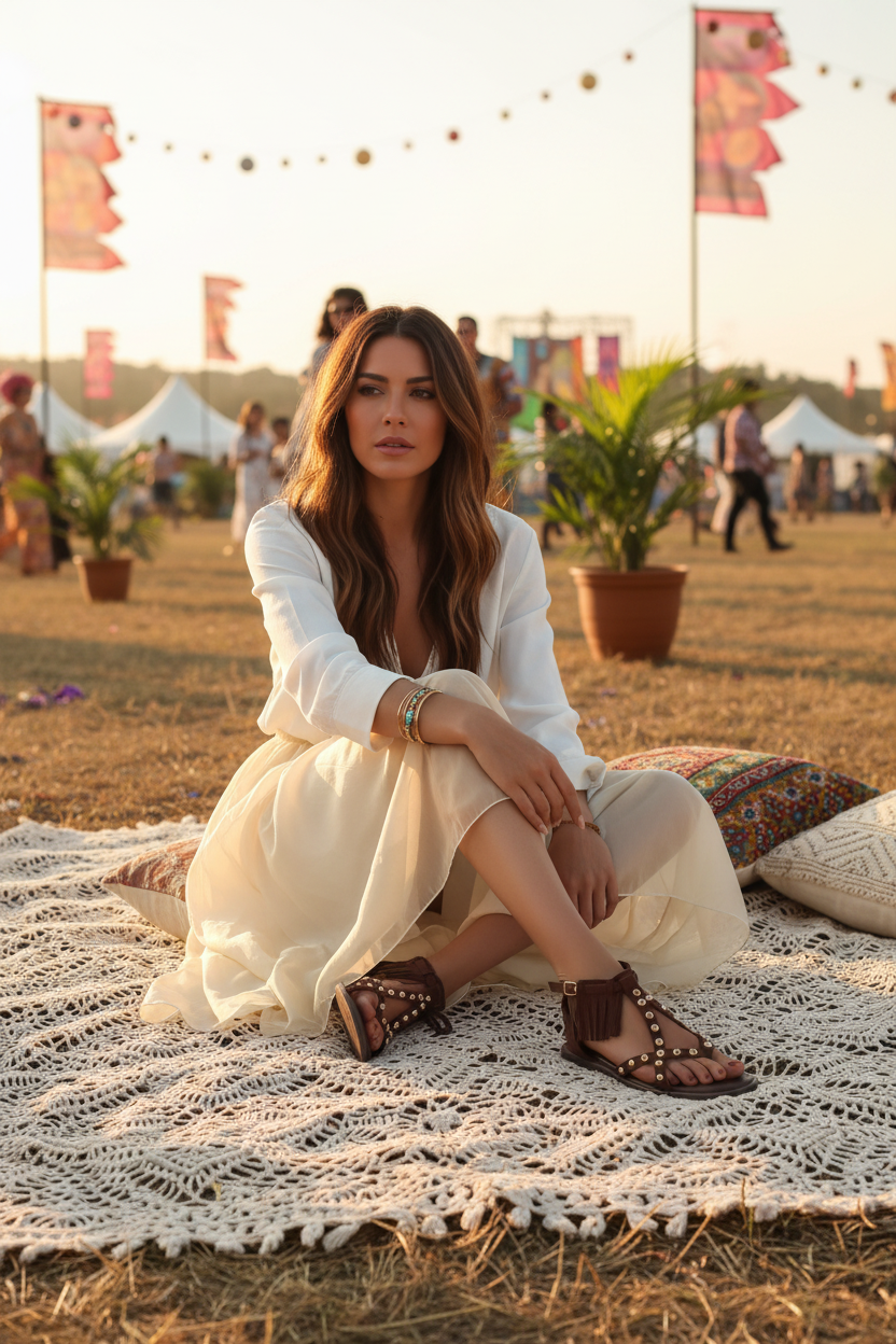 Boho Σανδάλι με Κρόσσια - Boho Style