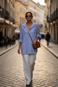 Πουκάμισο Ριγέ - Street Style