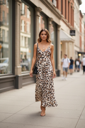 Maxi Φόρεμα Leopard - street style 1