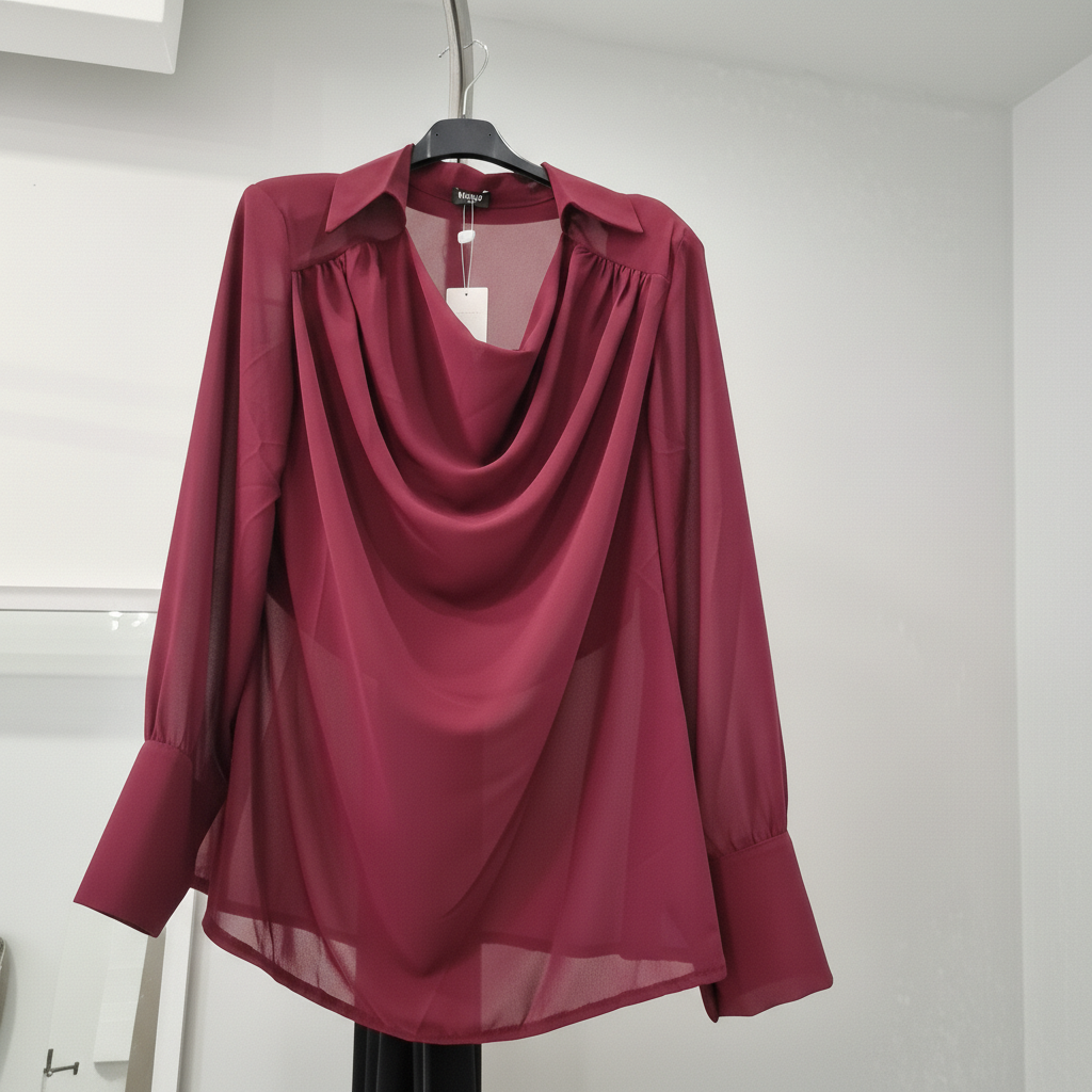 Πουκάμισο One Size - Λευκό & Μπορντώ