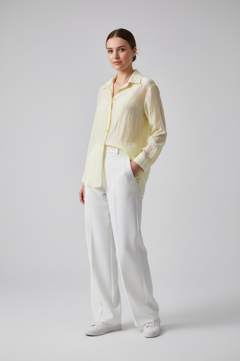 Κίτρινο Πουκάμισο Minimalist