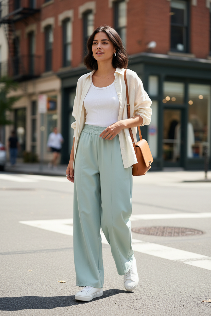 Παντελόνι Μέντα Street Style