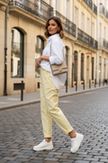 Κίτρινο Παντελόνι Street Style
