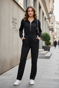 Street style μαύρη φόρμα