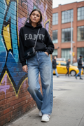 Wide-Leg Τζιν - Street Style
